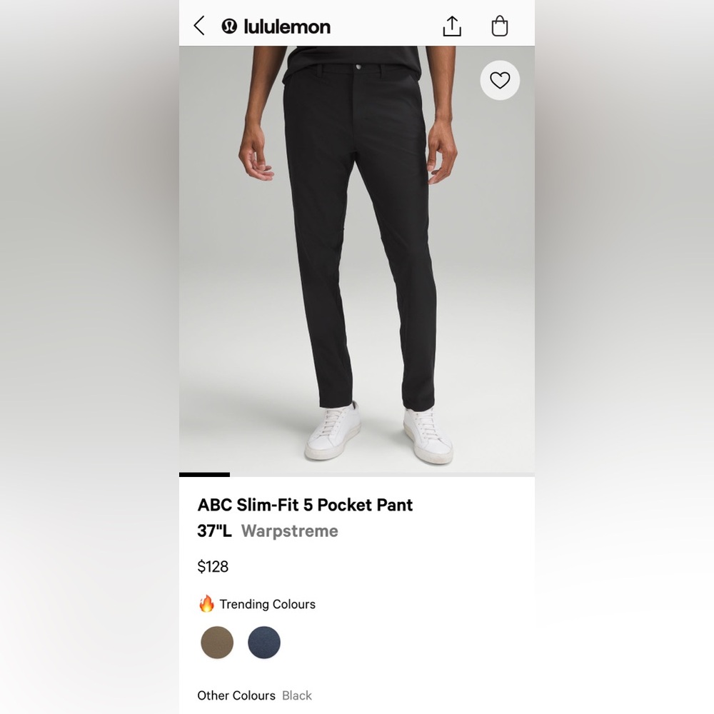 Men’s Lululemon ABC Slim-Fit Pant - Picture 7 of 8